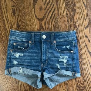 American Eagle Ripped Jean Shorts